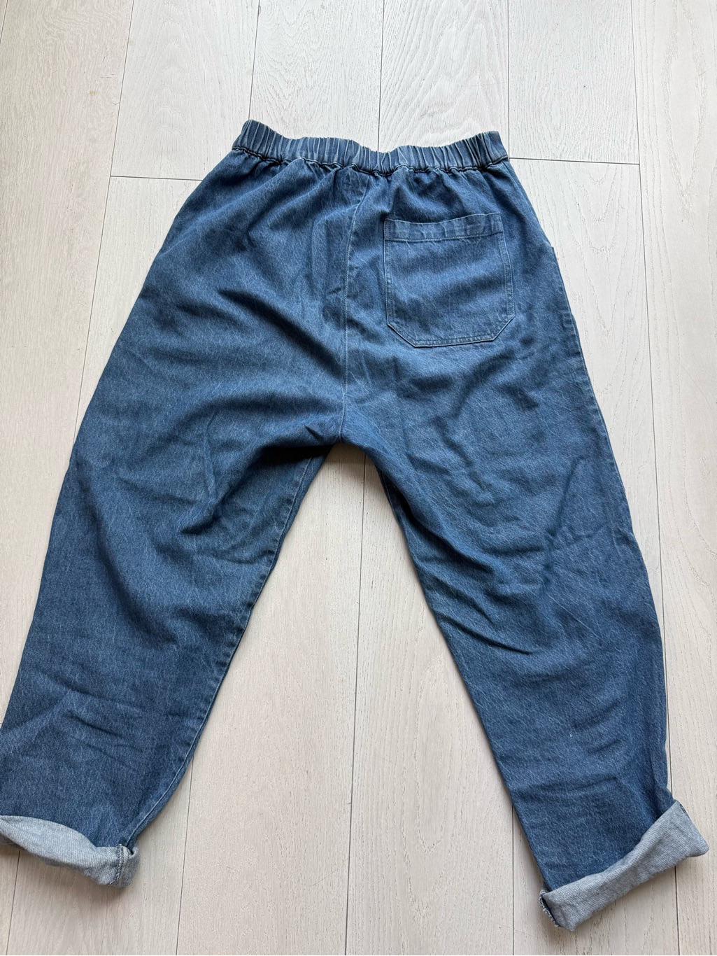 Women's Micaela Greg Straight-Leg Slight Barrel In Mid Blue Denim — image 4 of 7